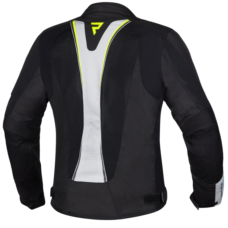 Sieviešu Rebelhorn Hiflow IV Black-Silver-Fluo Yellow motocikla jaka izpārdošana
