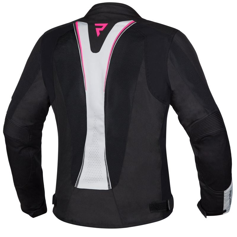 Sieviešu Rebelhorn Hiflow IV Black-Silver-Pink motocikla jaka izpārdošana