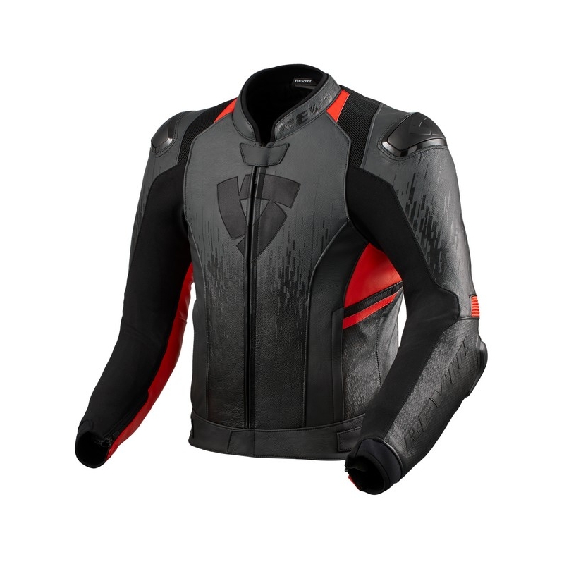 Bunda na motorku Revit Quantum 2 šedo-fluo červená výprodej