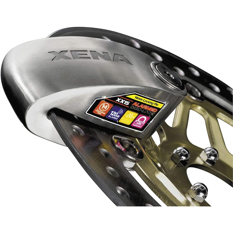 Zámek na kotoučovou brzdu XENA XX15 Bluetooth stříbrný