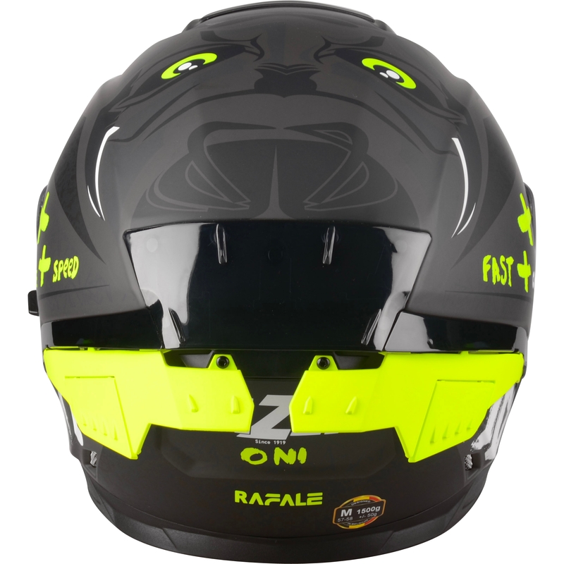 Integrální přilba na motorku Lazer Rafale SR Ride Oni šedo-bílo-fluo žlutá výprodej