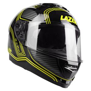 Integrēta motocikla ķivere Lazer Rafale EVO Darkside melns-pelēks-fluo dzeltens izpārdošana