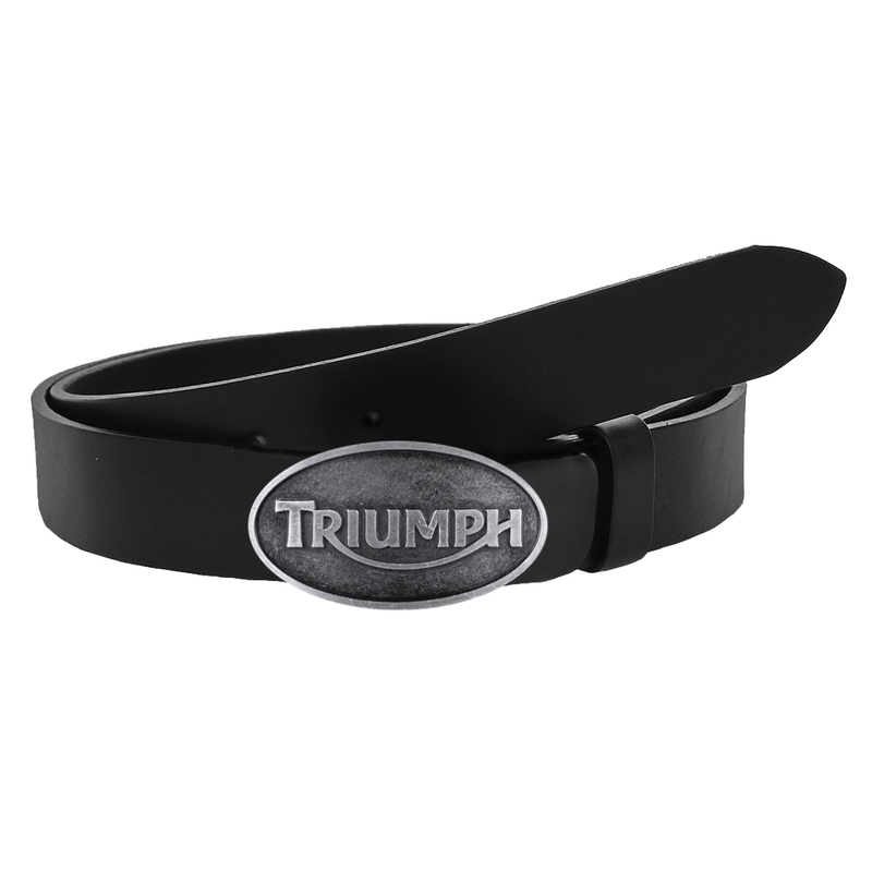 Ādas moto josta ar Triumph sprādzi