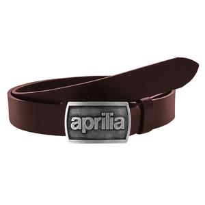 Ādas moto josta ar sprādzi Aprilia brūna