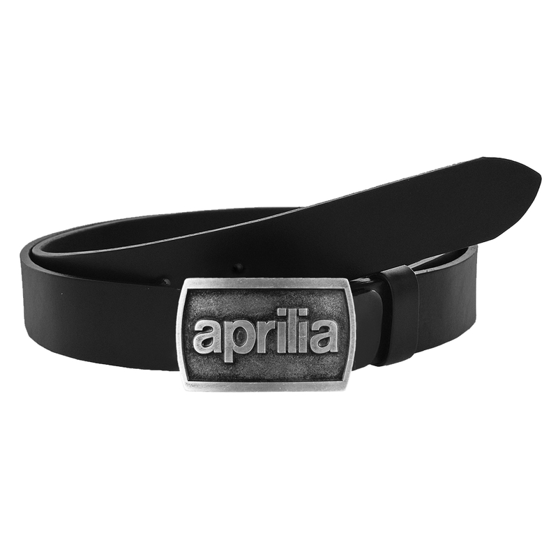 Ādas moto josta ar Aprilia sprādzi
