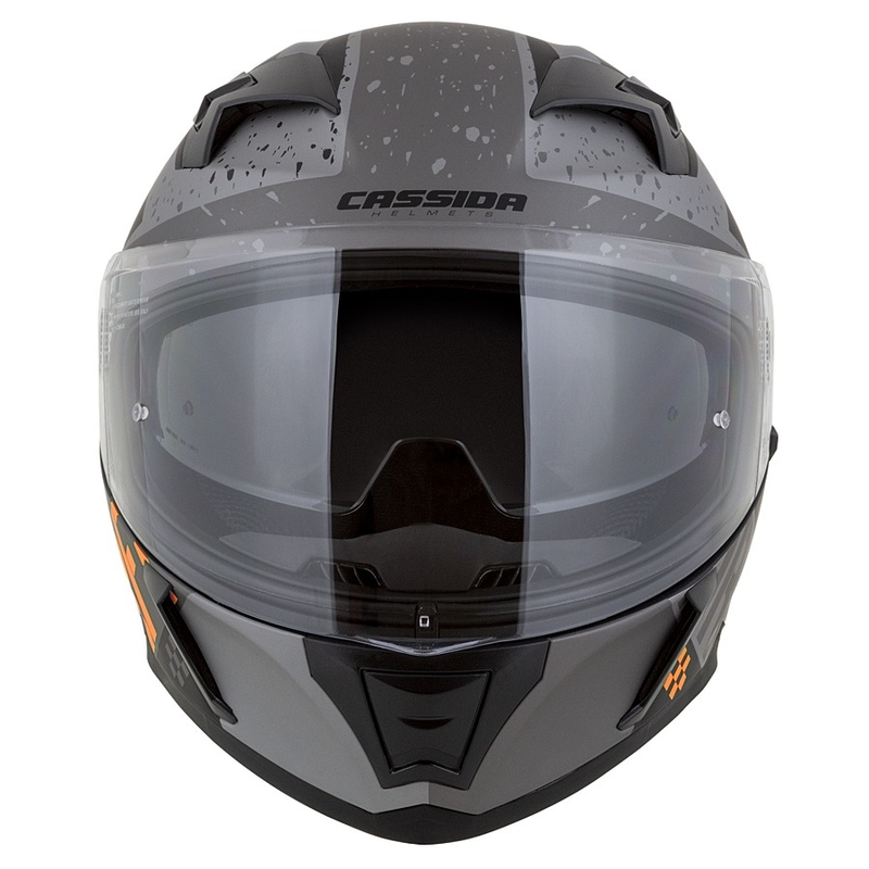 Integral moto ķivere Cassida Integral 3.0 DRFT matēta pelēka-melna-oranža