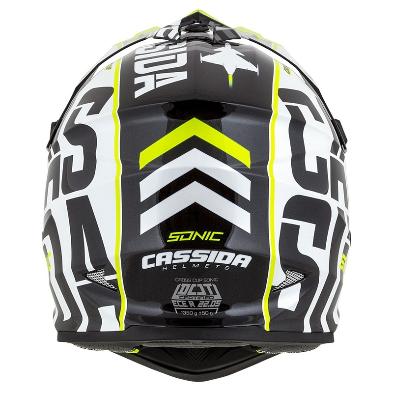 Cassida Cross Cup Sonic motokrosa ķivere melns-balts-fluo dzeltens