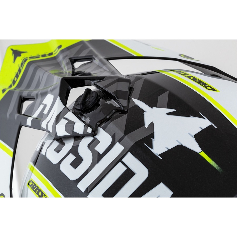 Cassida Cross Cup Sonic motokrosa ķivere melns-balts-fluo dzeltens