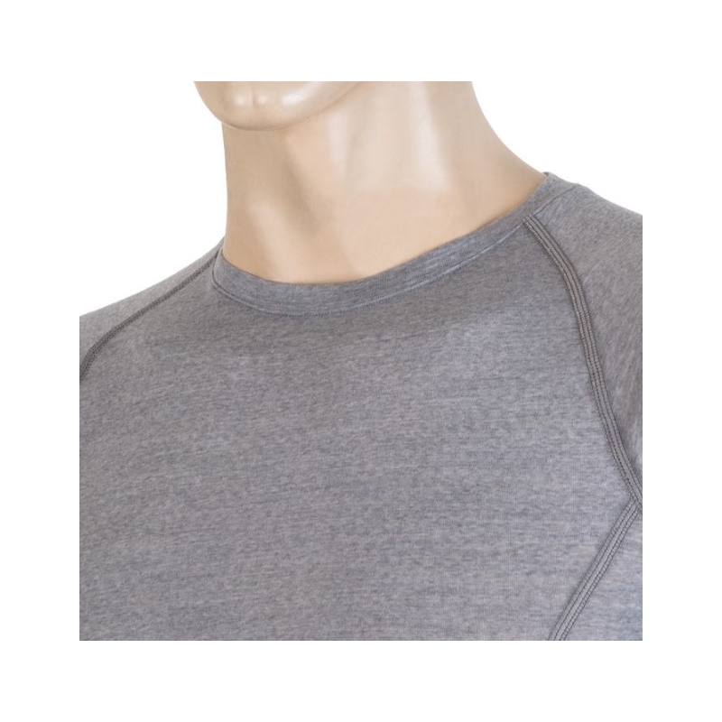 Pánské funkční triko Sensor Merino Active šedé - krátký rukáv výprodej
