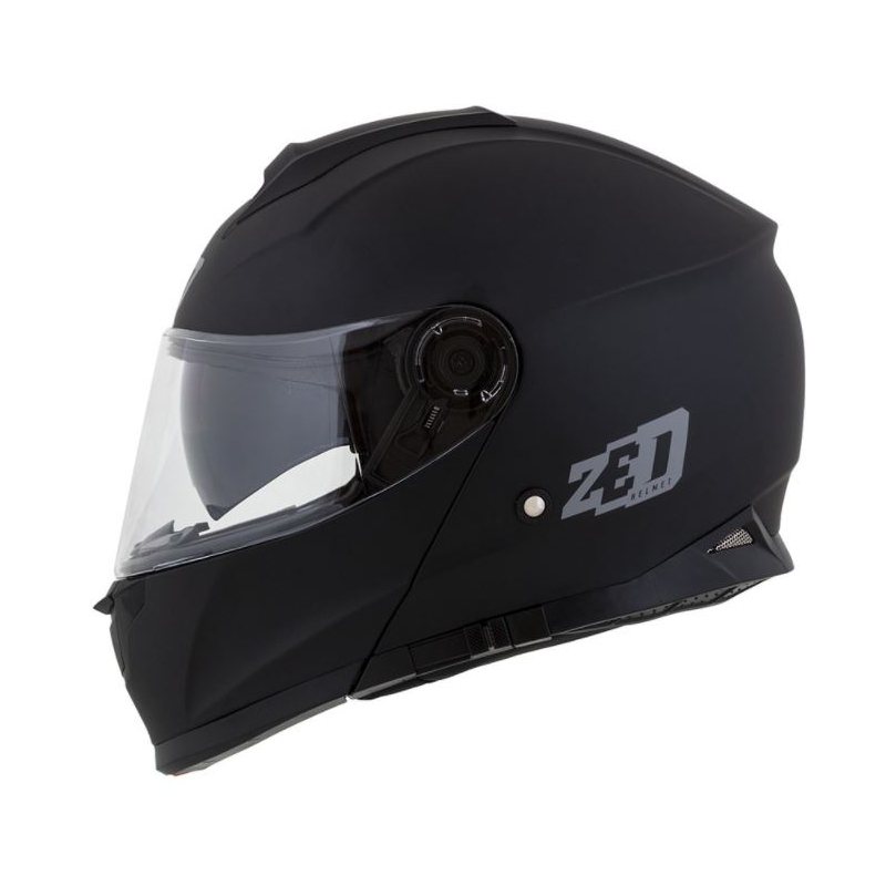 Flip-up motociklu ķivere ZED F18 melna matēta