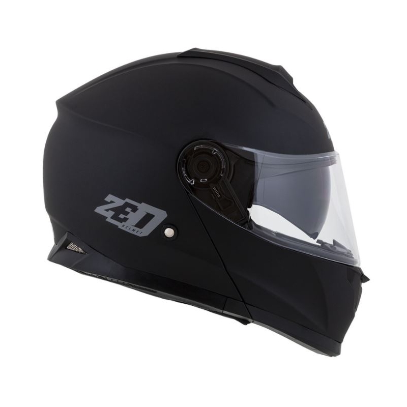 Flip-up motociklu ķivere ZED F18 melna matēta