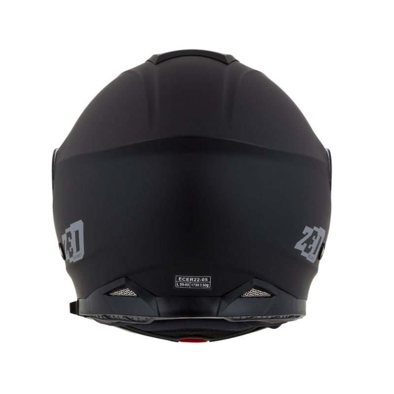 Flip-up motociklu ķivere ZED F18 melna matēta
