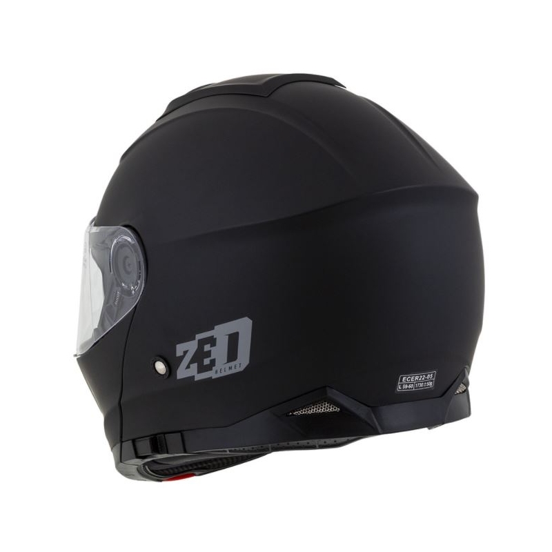 Flip-up motociklu ķivere ZED F18 melna matēta