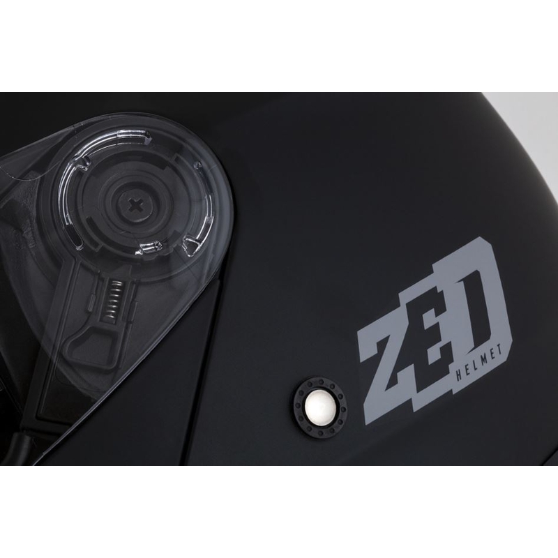 Flip-up motociklu ķivere ZED F18 melna matēta