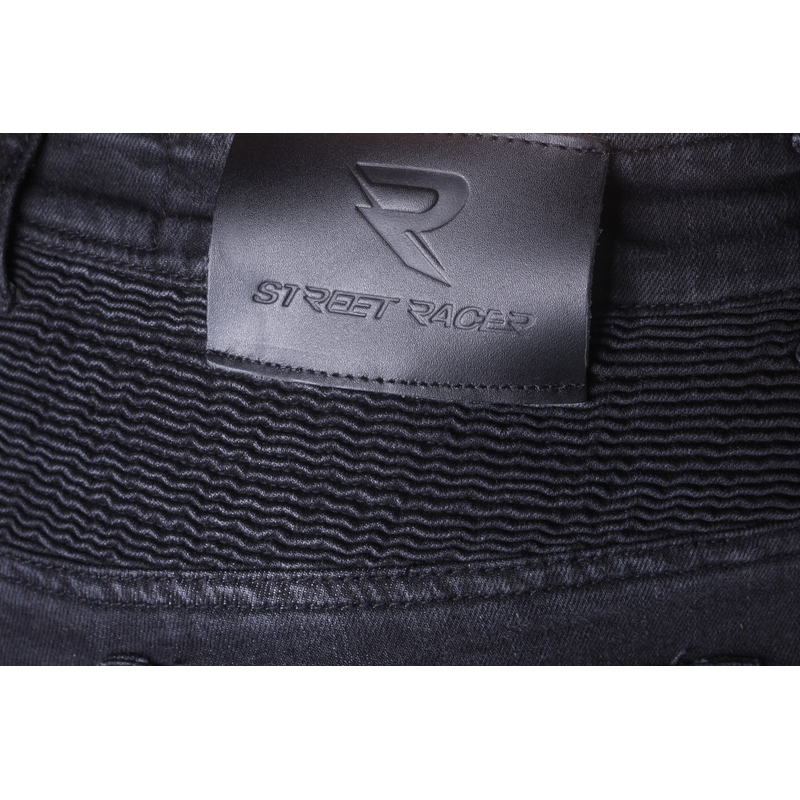 Apcirptas motocikla džinsi Street Racer Spike II CE Black