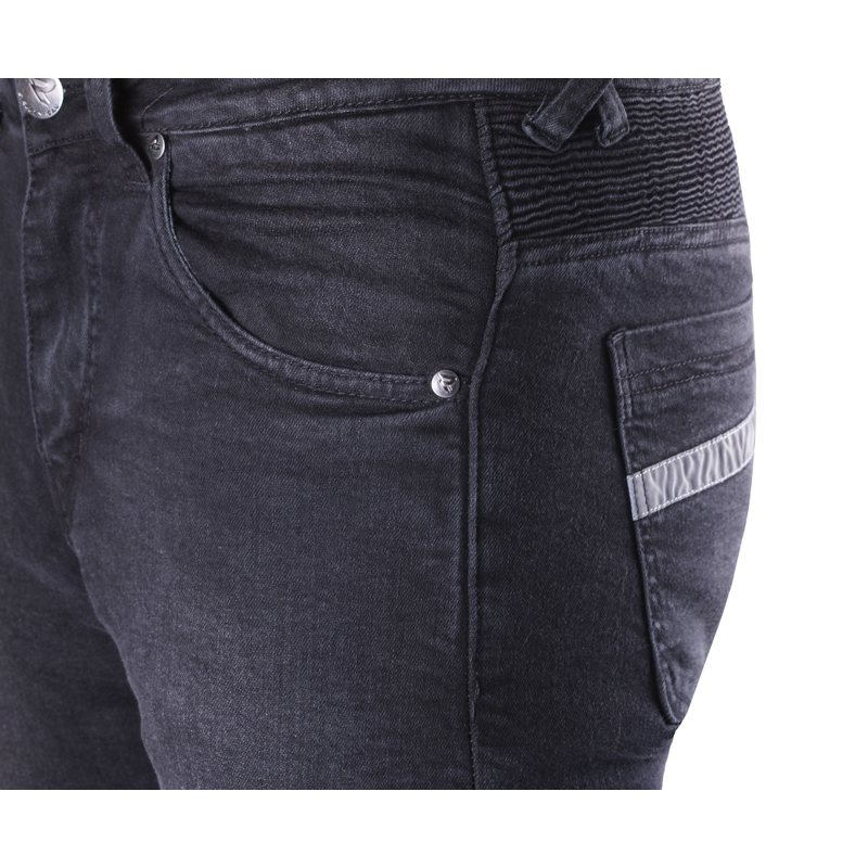 Apcirptas motocikla džinsi Street Racer Spike II CE Black