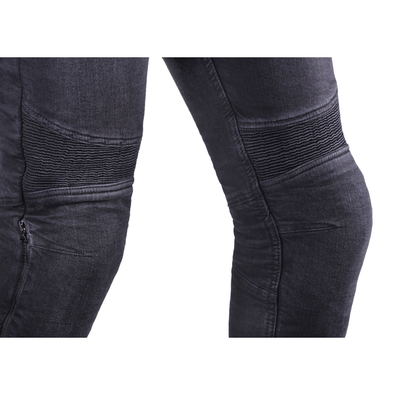 Apcirptas motocikla džinsi Street Racer Spike II CE Black