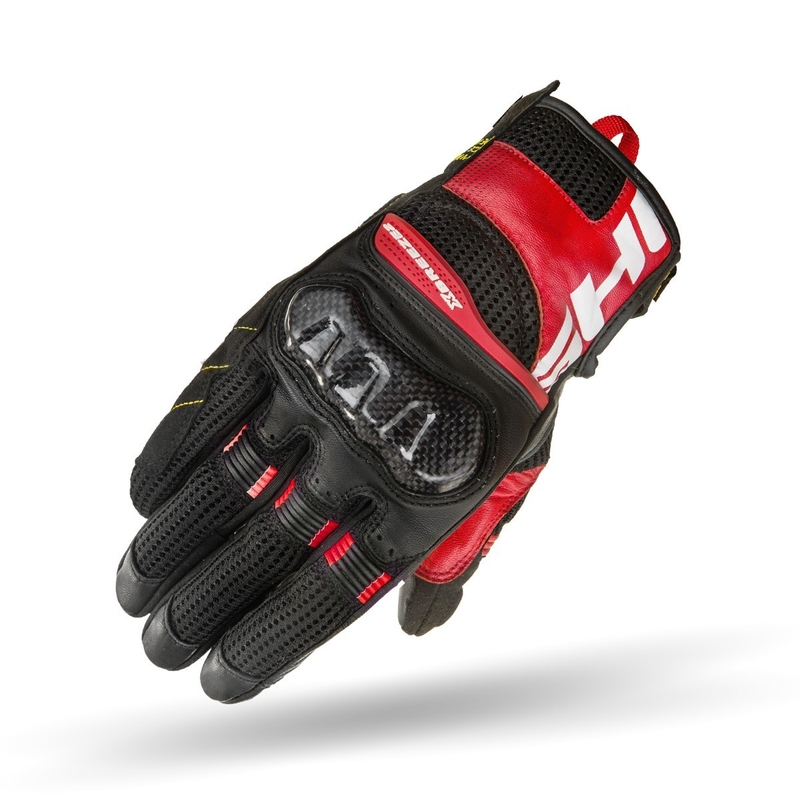 Motocikla cimdi Shima X-Breeze 2 melni-sarkani