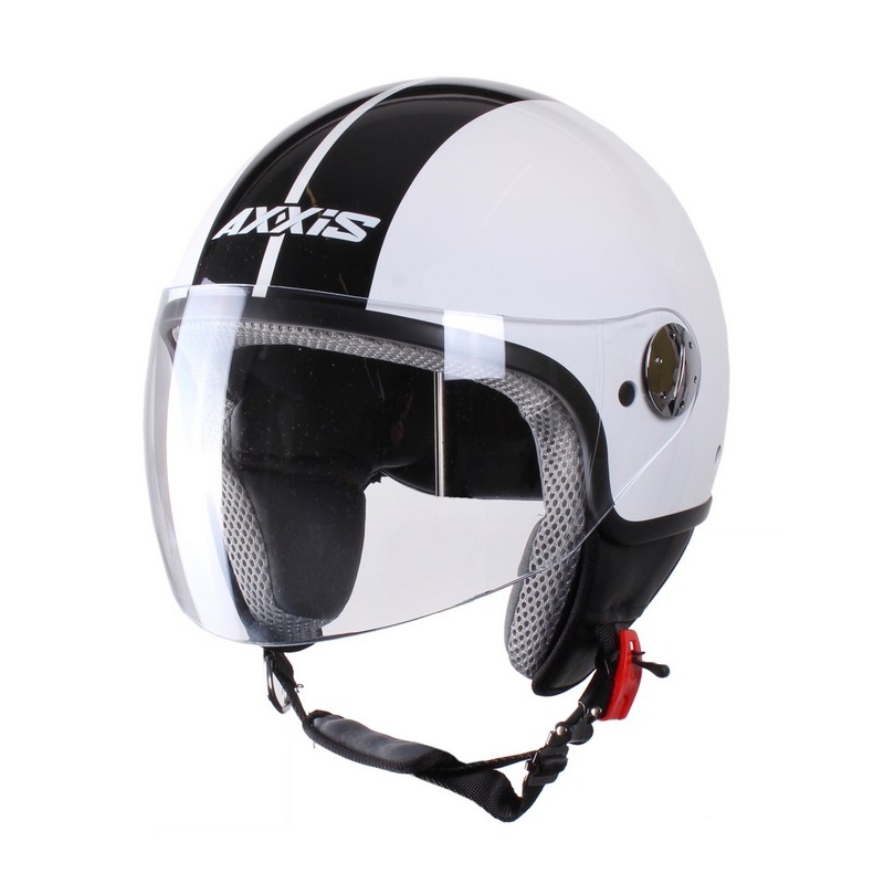 Přilba na motorku otevřená Axxis Zyclo Bitone bílo-černá výprodej