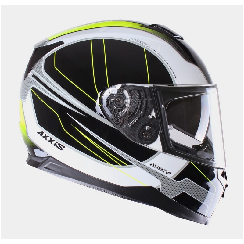 Přilba na motorku Axxis Debut černo-fluo žlutá