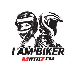 MotoZem I Am Biker uzlīme