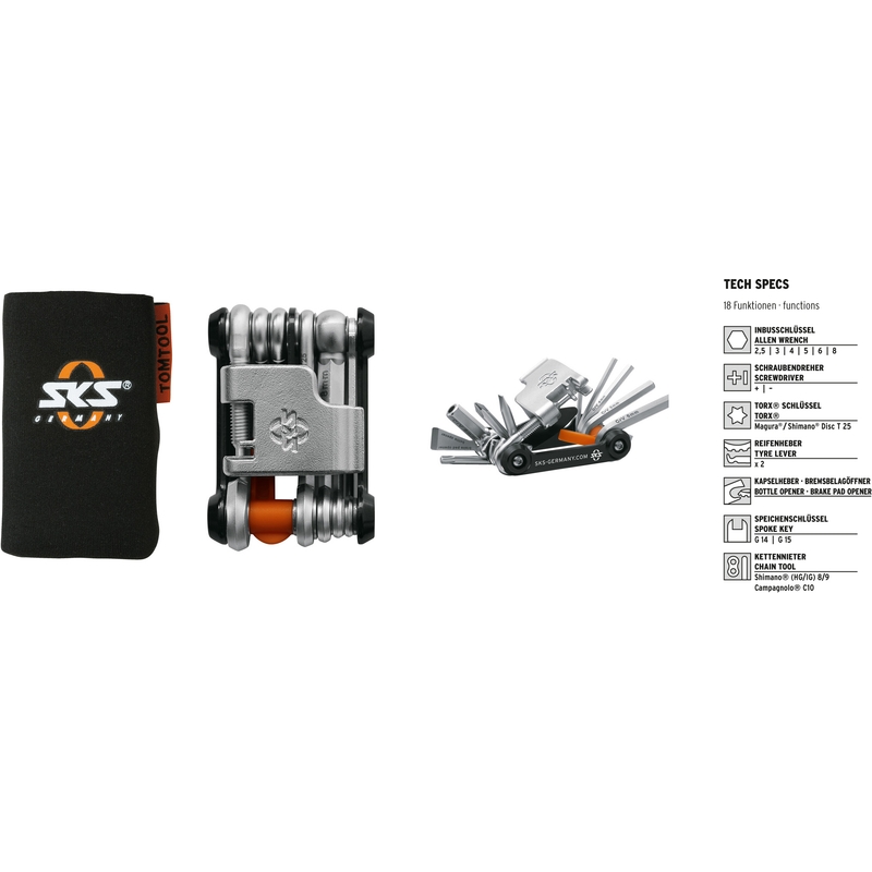 Nářadí TOM 18, 18 funkcí, UNI výprodej