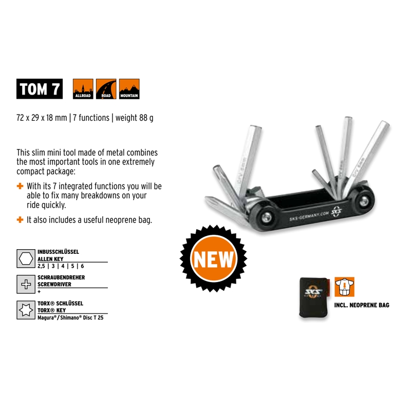 Instruments TOM 7, 7 funkcijas, UNI izpārdošana