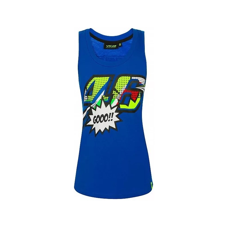 Sieviešu krekliņš VR46 Valentino Rossi POP ART zils