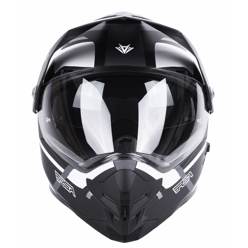 Enduro ķivere RSA MX-01 EVO melns-balts-pelēks izpārdošana