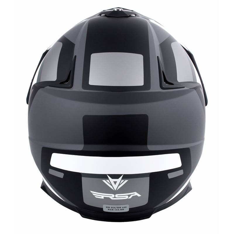 Enduro ķivere RSA MX-01 EVO melns-balts-pelēks izpārdošana