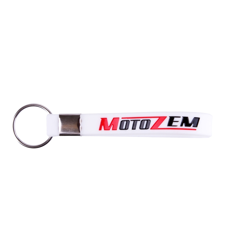 MotoZem atslēgu piekariņš balts