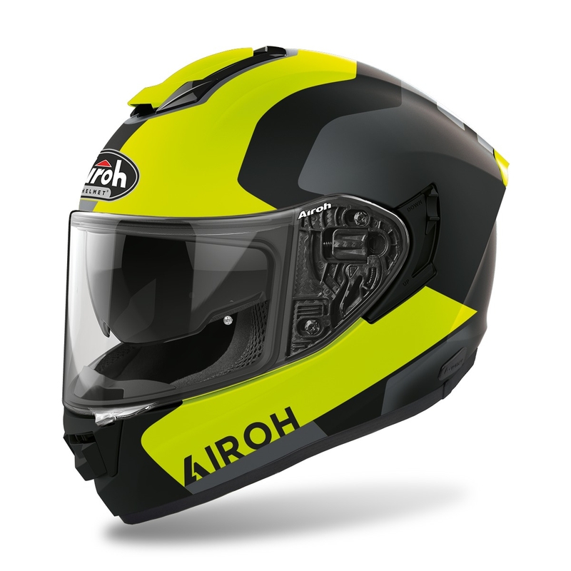 Integrēta motocikla ķivere Airoh ST.501 Dock 2022 fluo dzeltena matēta izpārdošana