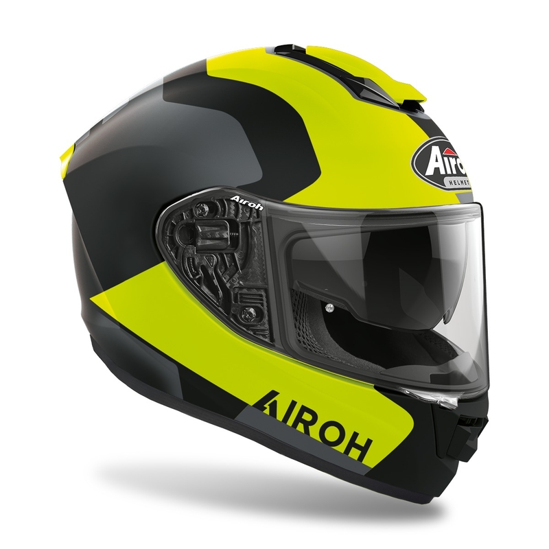 Integrēta motocikla ķivere Airoh ST.501 Dock 2022 fluo dzeltena matēta izpārdošana