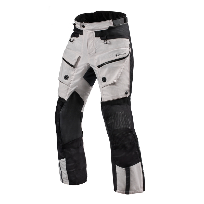 Revit Defender 3 GTX motocikla bikses sudraba- melnas pagarinātas