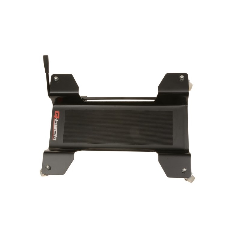 Q-Tech mobilo ierīču paliktnis zem galvenā statīva melns