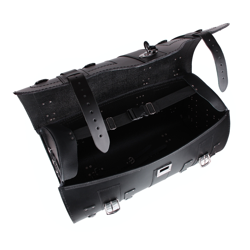 Chopper RSA-16A ādas motocikla futrālis ar slēdzeni