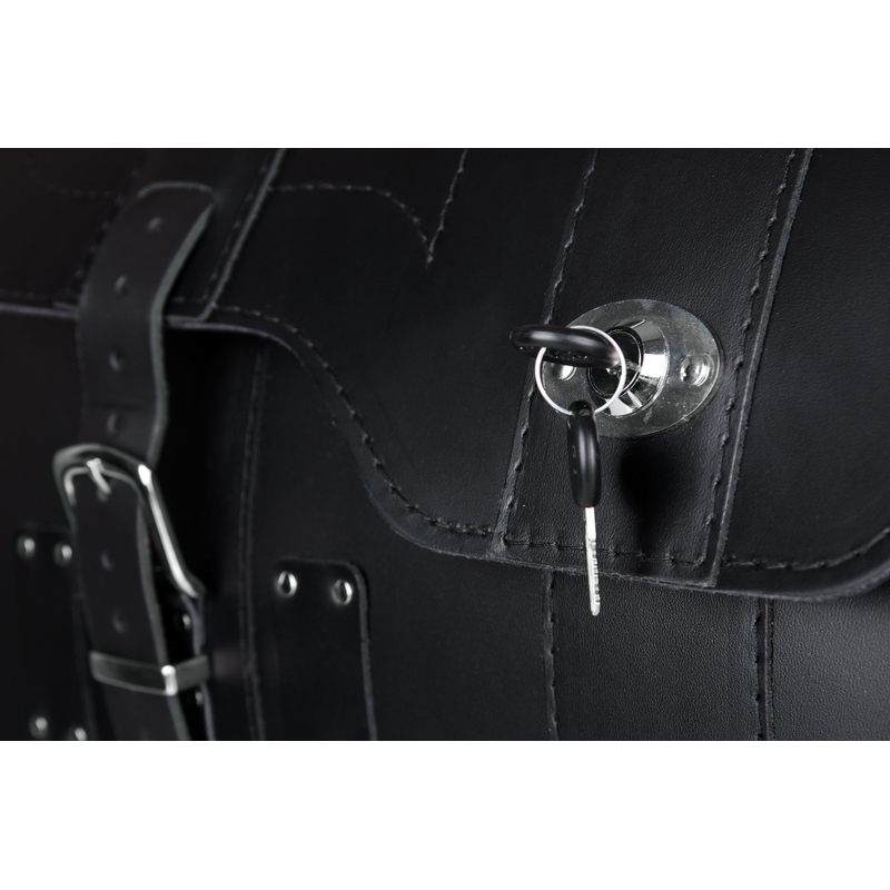 Chopper RSA-16A ādas motocikla futrālis ar slēdzeni