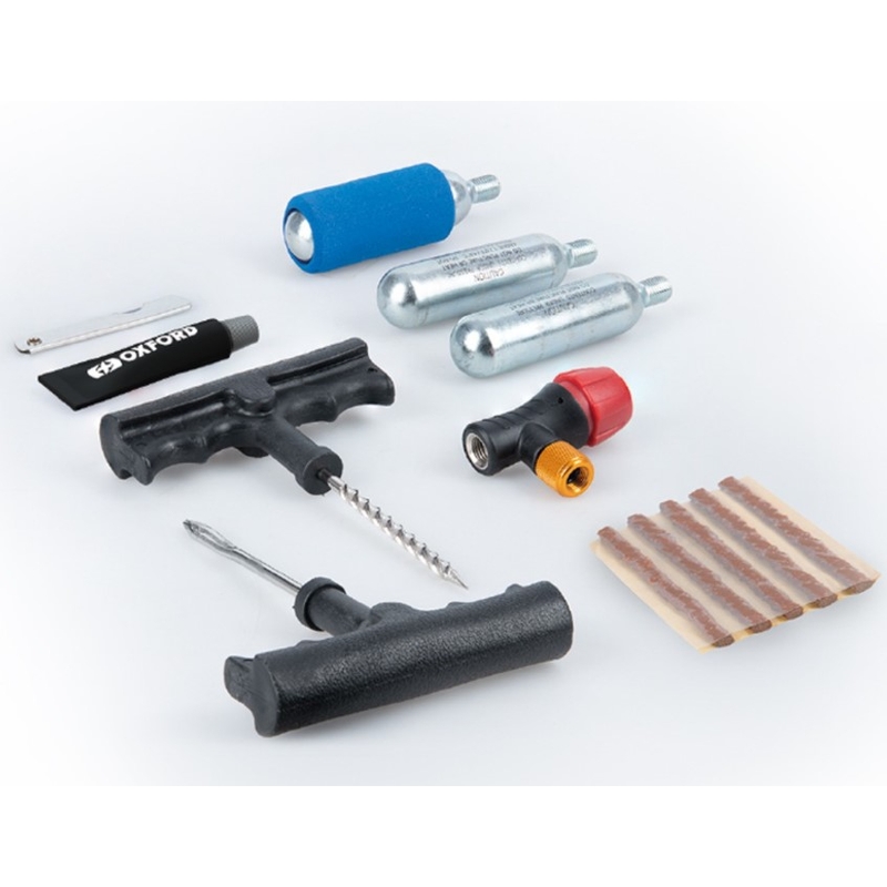 12 detaļu remonta komplekts Oxford bezkameru moto riepām