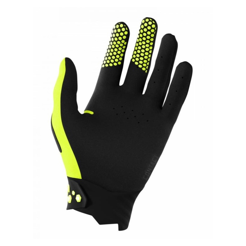 Motokrosové rukavice Shot Contact černo-fluo žluté výprodej
