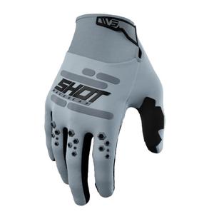 Motokrosa cimdi Shot Vision pelēki