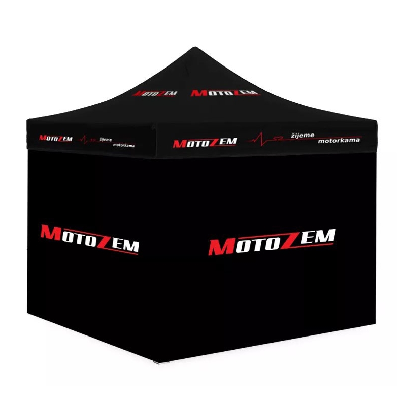 MotoZem Unikāla sacīkšu telts ar sānu sienām