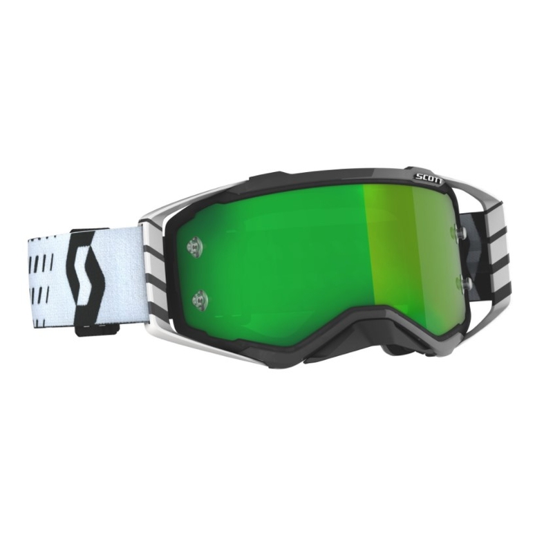 Motokrosa brilles SCOTT Prospect melnbaltas un baltas
