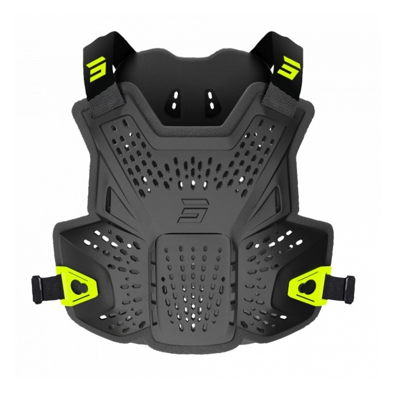 Krūšu aizsarglīdzeklis Shot Airflow melns-fluo dzeltens
