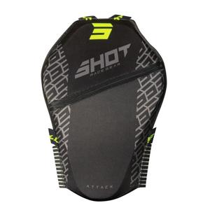 Aizmugures aizsargs Shot Attack melns-fluo dzeltens