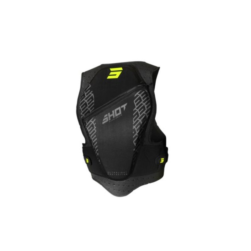Dětská ochranná vesta Shot Armor černo-fluo žlutá výprodej