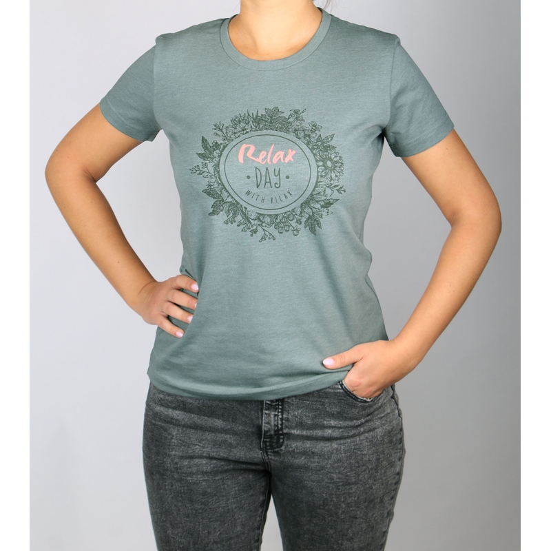Sieviešu T-krekls Rilax Morika zaļš