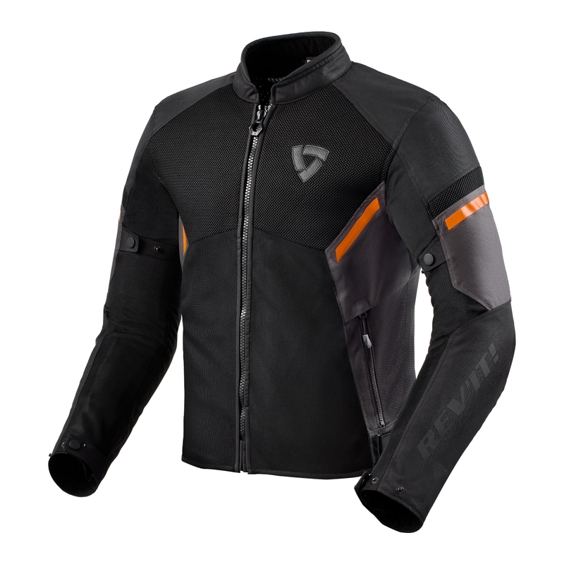 Revit GT-R Air 3 melns-fluo oranžs motocikla jaka
