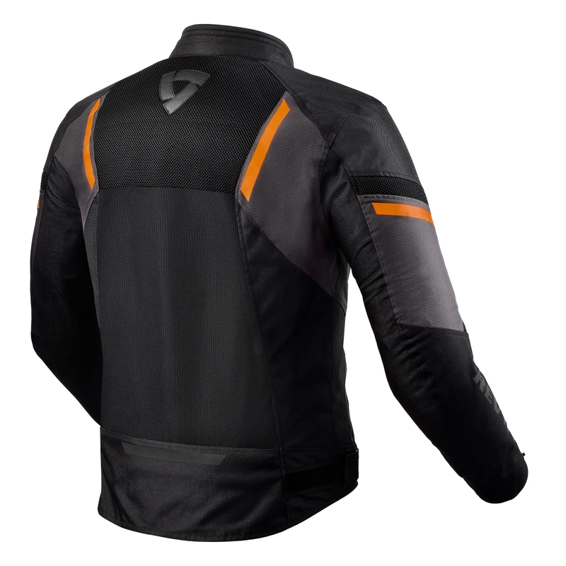 Revit GT-R Air 3 melns-fluo oranžs motocikla jaka