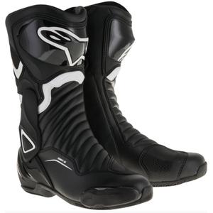 Alpinestars S-MX 6 melni un balti motocikla zābaki