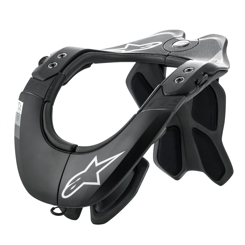 Alpinestars BNS Tech-2 kakla mugurkaula aizsargs melns-pelēks